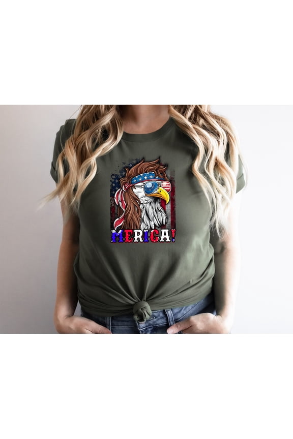 Eagle Merica Shirt, Merica Mullet Eagle Shirt, American Eagle, American Flag, 4th of July