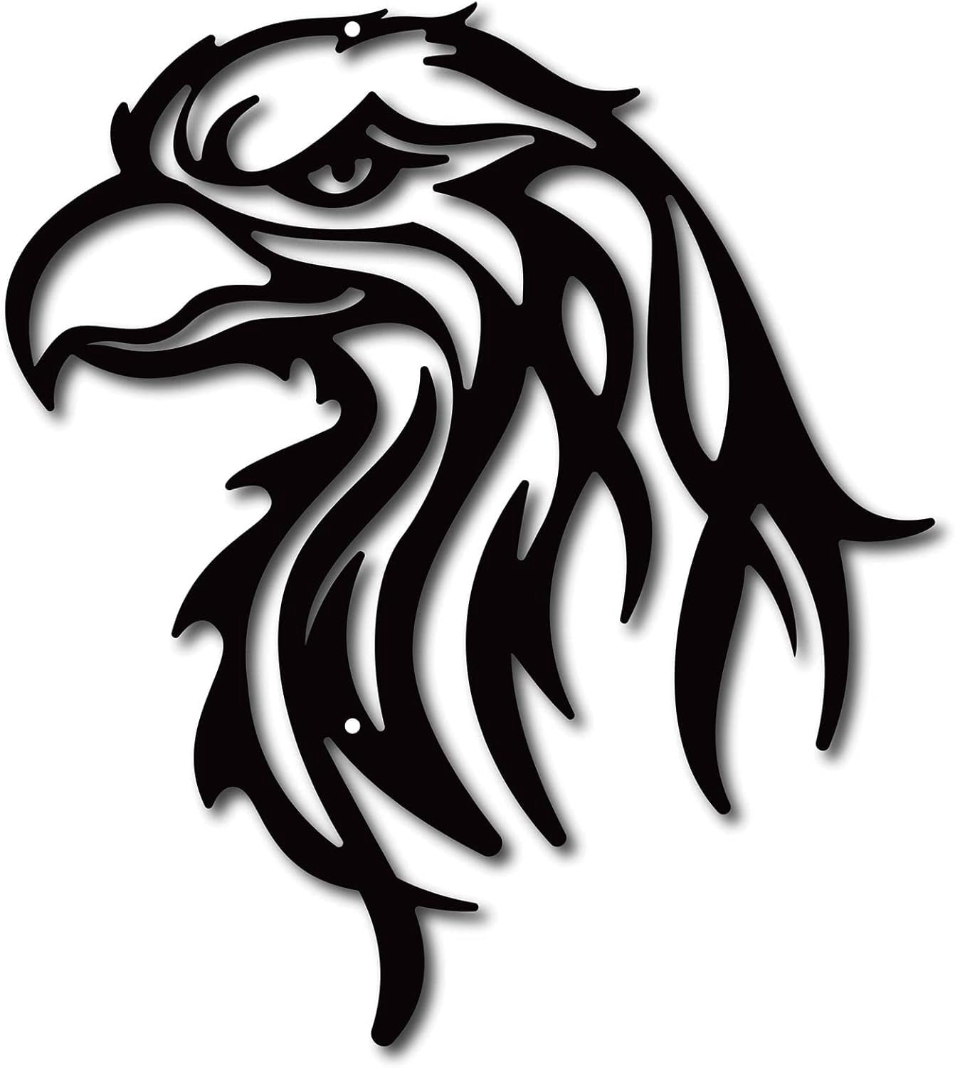 Eagle Metal Wall Decor Geometric Tree Art Metal Bird Garden Wall Art ...