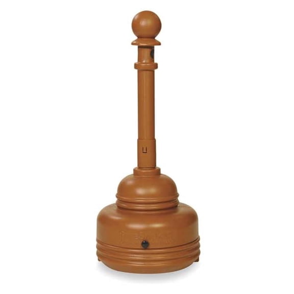 Eagle Mfg Cigarette Receptacle,1-1/4 gal.,Brown 1206BROWN