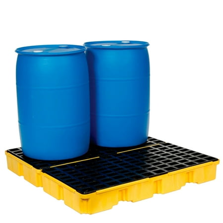 Eagle Mfg Drum Spill Cntnmnt Pallet,4 Drum,10k lb. 1634