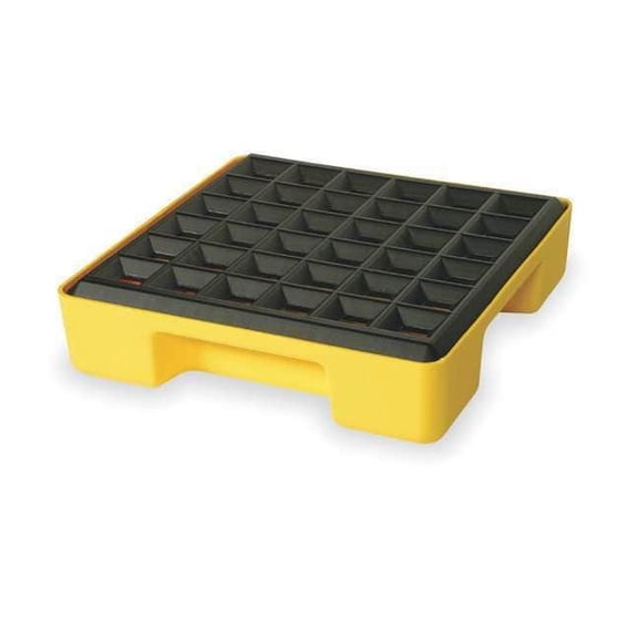 Drum Spill Containment Platform, For (1) Drum, 15 Gallon Spill Capacity, 2000 lb Load Capacity