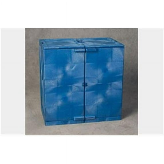 Eagle Mfg Modular Quik-Assembly Poly Cabinet, HDPE, 24 Gallon, Blue - 1 EA (258-M24CRA)