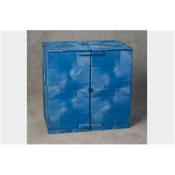 Eagle Mfg Modular Quik-Assembly Poly Cabinet, HDPE, 24 Gallon, Blue - 1 EA (258-M24CRA)