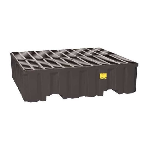 Spill Pallet, 132 gal Spill Capacity, 4 Drums, 8,000 lb Load Capacity, Polyethylene
