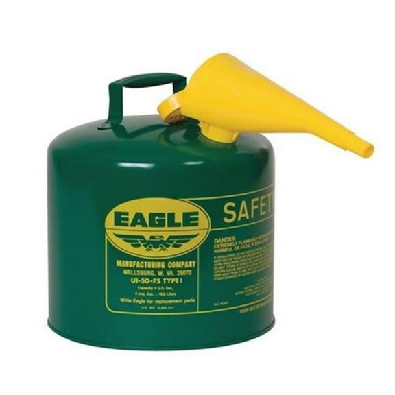 Eagle Mfg Type I Safety Can, Steel, Green UI50FSG