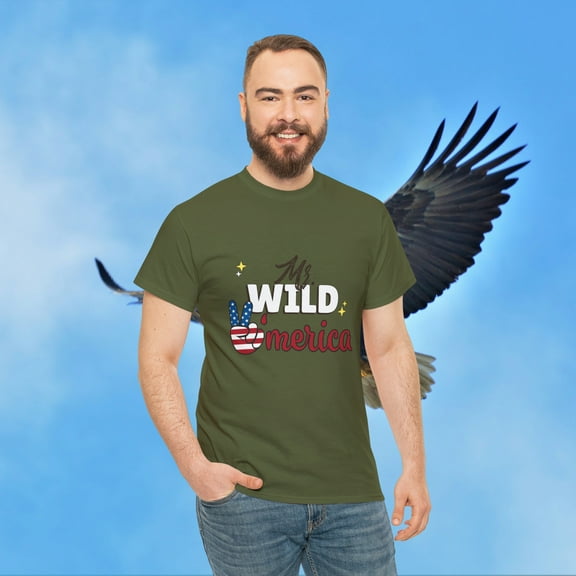 Eagle Mister Wild America Unisex Streetwear Heavy Cotton Tee