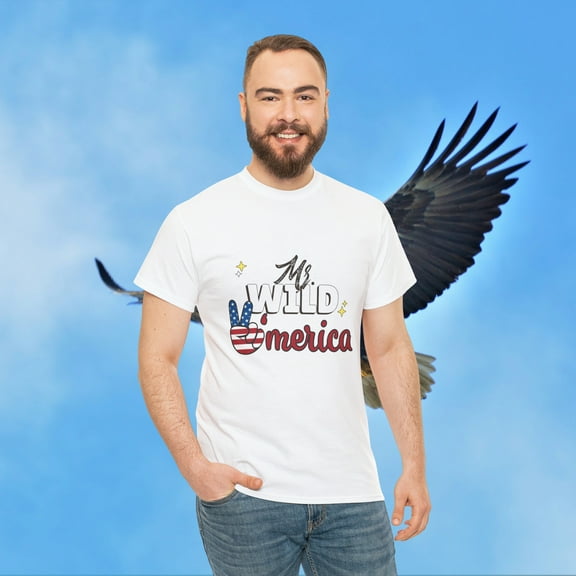 Eagle Mister Wild America Unisex Streetwear Heavy Cotton Tee