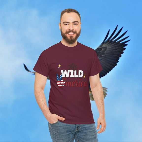 Eagle Mister Wild America Unisex Streetwear Heavy Cotton Tee