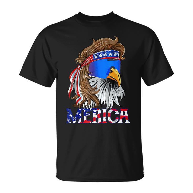 Women's Patriotic Tie Dye 'Merica' Tank Top - 4th Of July Graphic Tee, Summer Casual Sleeveless Shirt, Blue, Size Small