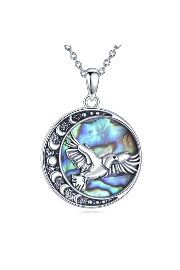 Eagle Necklace S925 Sterling Silver Hawk Pendant Bird Animal Jewelry Gifts for Men Women
