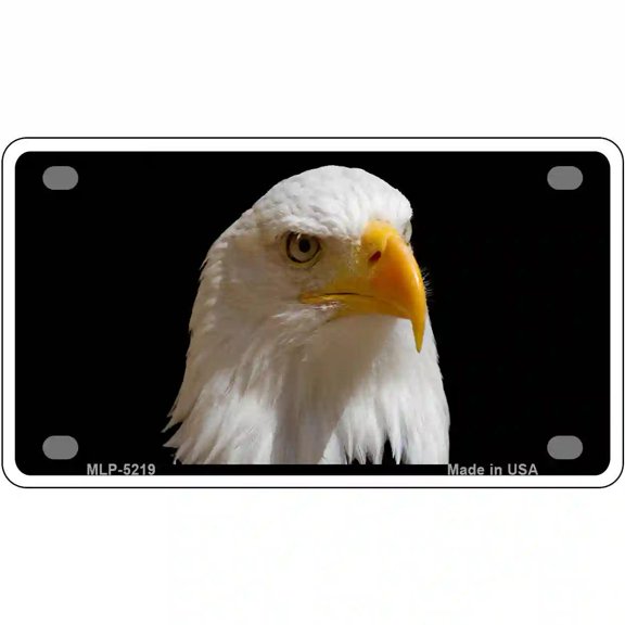 Eagle Novelty Metal License Plate 4" x 2.2" Mini