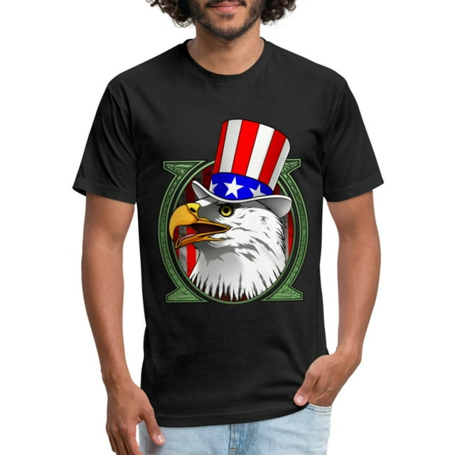 Eagle On 4Th Of July Unisex Poly Cotton T-Shirt - Walmart.com