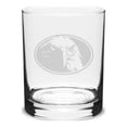 thumbnail image 1 of Eagle Oval 14 oz. Deep Etched Double Old Fashion Glass, 1 of 1