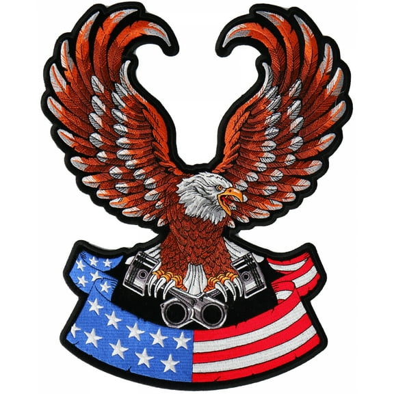Eagle Patch, Large Back Patches for Jackets and Vests