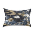 thumbnail image 1 of Eagle Pattern Queen Size Pillowcase Silky Smooth Finish Anti Wrinkle Design Easy Envelope Closure 20x30in, 1 of 9