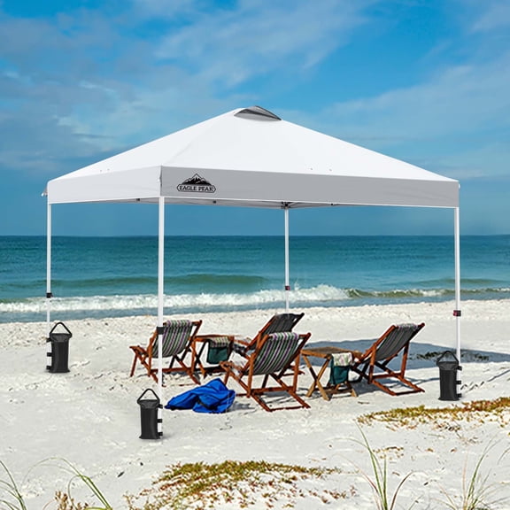 Eagle Peak 10 x 10 ft White Pop-up Instant Outdoor Canopy