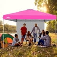 thumbnail image 1 of Eagle Peak 12 x 12 ft Pink Pop up Outdoor Canopies, Removable Sidewall, 1 of 12
