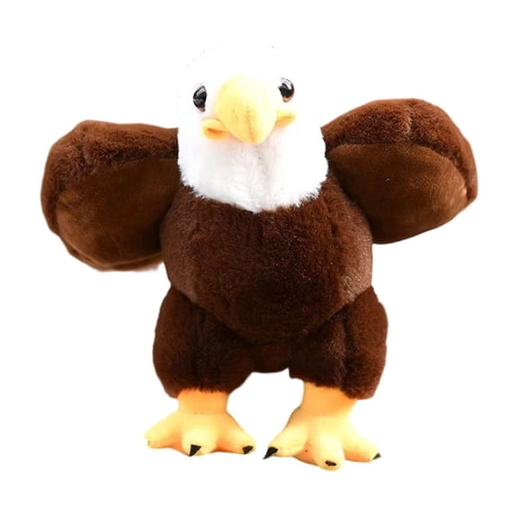 Eagle Plush Toy Realistic Stuffed Animal Bird for Home Decor, Simulation Eagle Model for Desk Display, Decorative Plush Bird for Collection Gift Idea