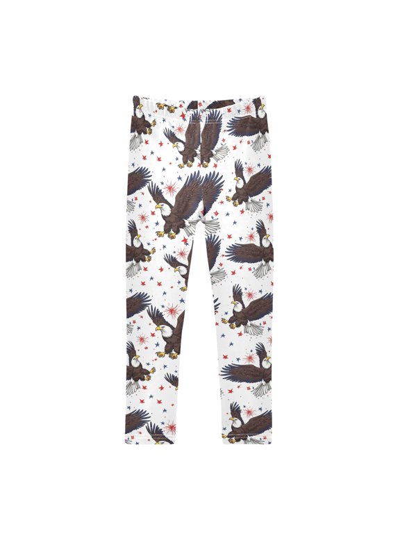 Eagle Printed Leggings Yoga Pants for in 4t to 10t