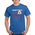 thumbnail image 1 of Eagle Proud To Be An American T-Shirt Men -Image by Shutterstock, Male Small, 1 of 4