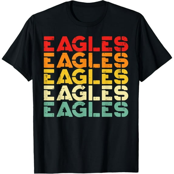 Eagle Retro Colors Vintage Men Women Kids T-Shirt