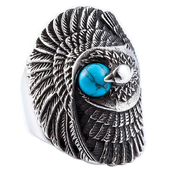 Eagle Ring Punk Cool Animal Jewelry Rings Hawk Rings for Men (12)