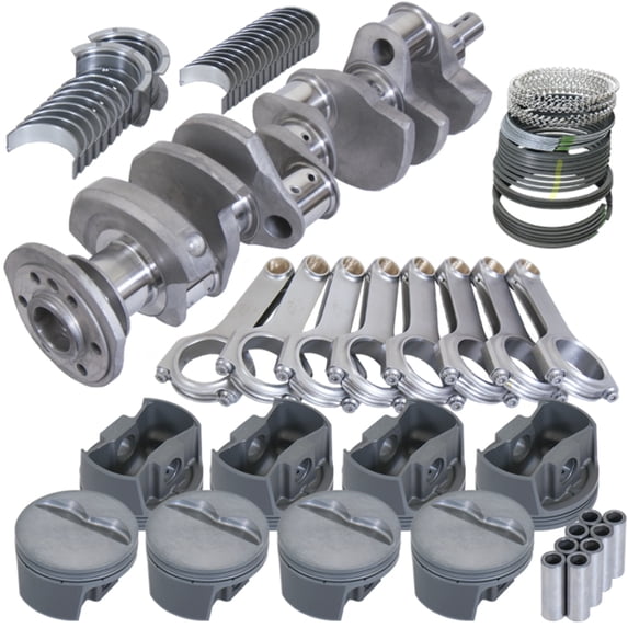 Eagle SBC 350 Competition Rotating Assembly 3.750in Stroke 5.700in Rods Forged Pistons .030 Overbore
