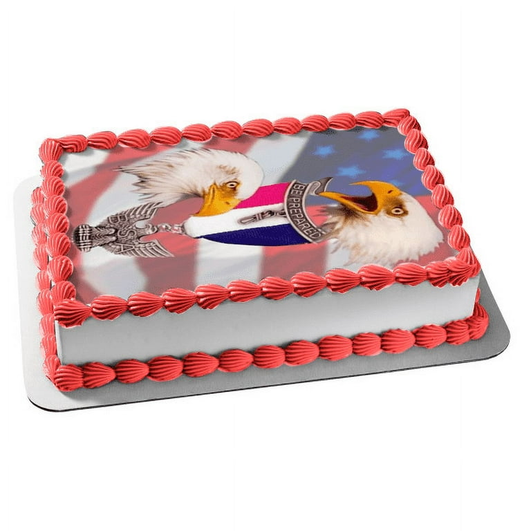 Eagle Scout Ceremony Court of Honor Be Prepared Edible Cake Topper