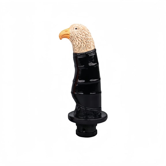Eagle Shaped Car Gear Head Knob, Classic Black Retro Modified Design, Shift Lever Handle for Car Interior Refitting, Vehicle Transmission Use and Auto Decorative Styling Matching