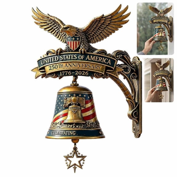 Eagle Shaped Doorbell Resin Craft Vintage Iron Doorbell Decorative Outdoor Home Doorbell