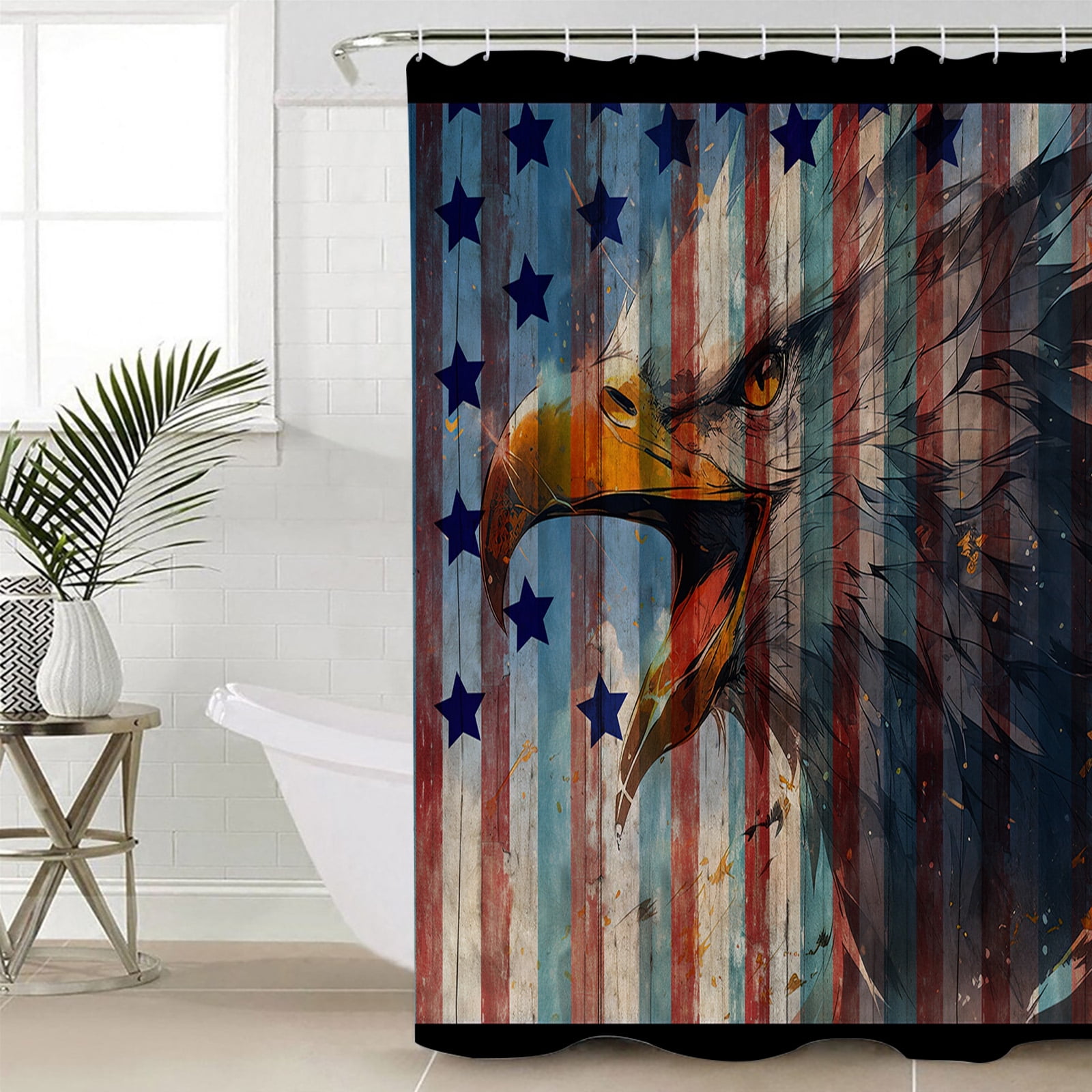 Eagle Shower Curtain Set, Waterproof Shower Curtains for Bathroom