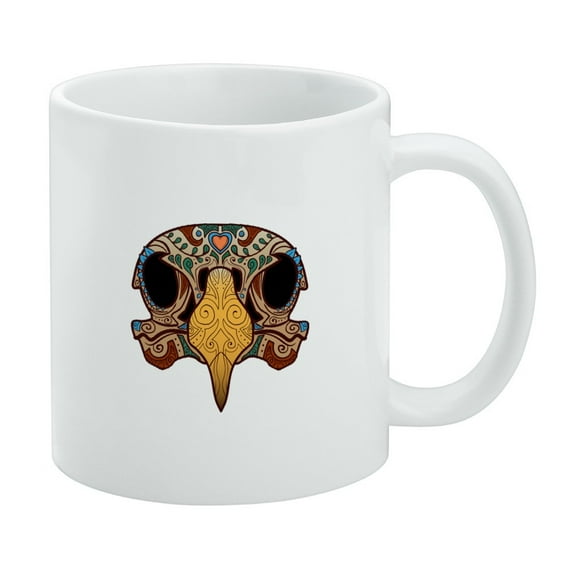 Eagle Skull Day Of The Dead Southwestern White Mug