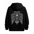 thumbnail image 1 of Eagle Skull Hoodie funny hoodies skeleton mens funny hoodies black Everyday Styling streetwear 3d idk Funny Unisex Shirt Cotton tshirts Retro Unisex Shirt Graphic Tee tshirts, 1 of 7