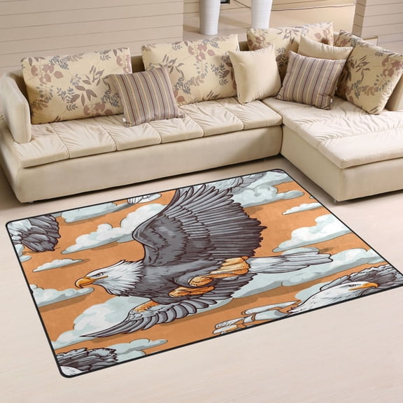 Eagle Soft Polyester Area Rug 31''x20'', Non Slip, Memory Foam, Water Absorbent