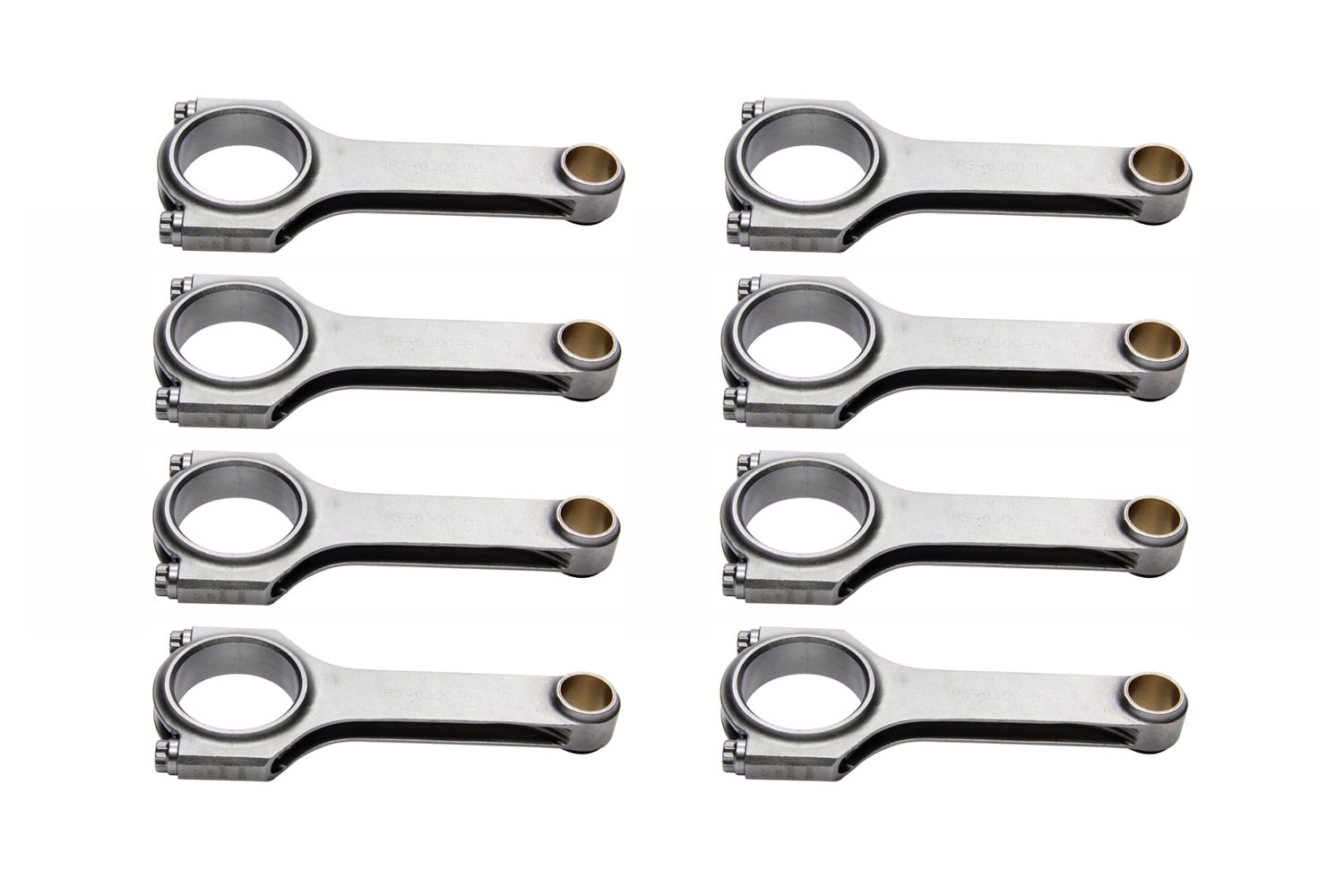 Eagle SBC 4340 Forged H-Beam Rods - 6.300 w/L19 Bolts Eagle SBC 4340 Forged H-Beam Rods - 6.300 w/L19 Bolts