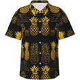 thumbnail image 1 of Eagle Splash Flag of Mexico Mens Hawaiian Shirt Short Sleeve Casual Button Up Tropical Summer Beach Shirt, 1 of 9