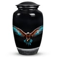 thumbnail image 1 of Eagle Spreading Wings - Black Urn Large Urn For Adults Ashes Female & Male - Memorial Urn For Adult Ash - Burial Cremation Urns For Human Ashes Women - Funeral Remains, 1 of 5