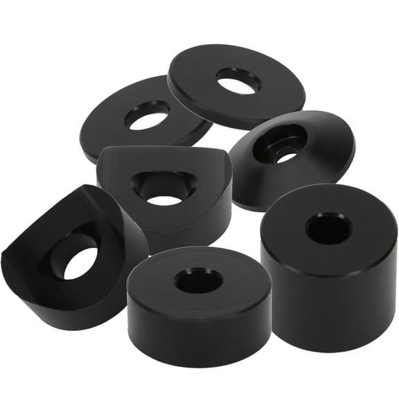 Speedway Motors Eagle Sprint Car Seat Spacer Kit with Coped Spacers for 1 Inch and 1.25 Inch Tubing, Adjustable Plastic and Aluminum Spacers for Oval Track Cars