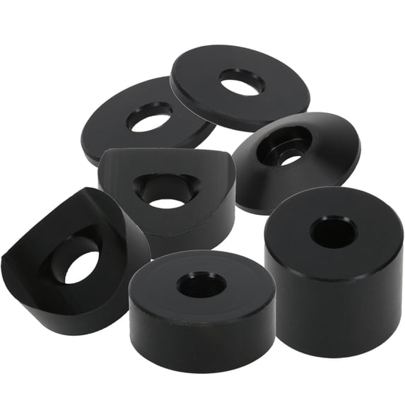 Speedway Motors Eagle Sprint Car Seat Spacer Kit with Coped Spacers for 1 Inch and 1.25 Inch Tubing, Adjustable Plastic and Aluminum Spacers for Oval Track Cars