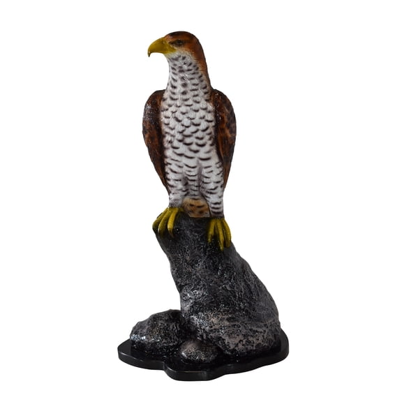 Eagle Standing on a Rock Looking for Prey Size: 10" x 13" x 22"H