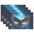 thumbnail image 1 of Eagle Starry Sky Wings 12×18 inch Placemats Heat Resistant Washable Foldable Rectangular Placemats Set Decoration Indoor Outdoor for Kitchen Dining Table 6PCs, 1 of 8