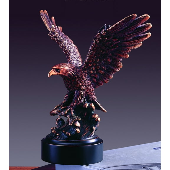 Eagle Statue Bronze Finish Wing Spread