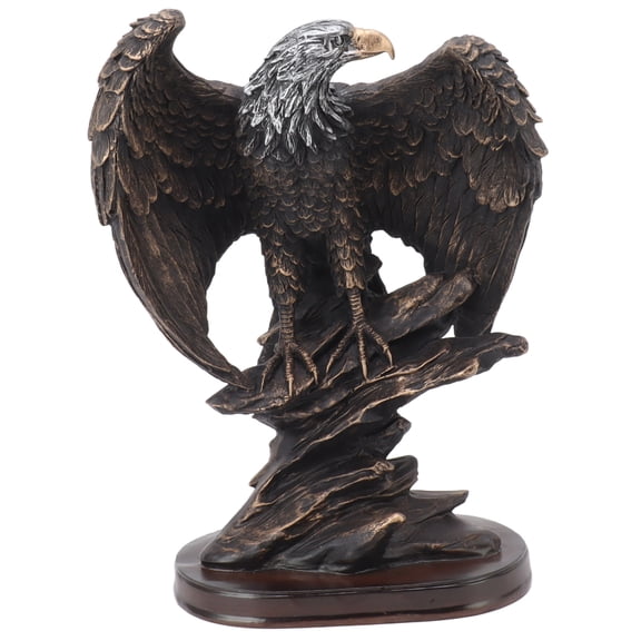 Eagle Statue Resin Vivid Durable Decorative Vintage Eagle Figurine For Office
