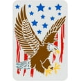 thumbnail image 1 of Eagle Stencil 11.7x8.3 inch A4 Eagle Flag Stencil for Painting Reusable Eagle Pattern Drawing Stencil Eagle DIY Craft Stencil for Painting on Wood Tile Paper Fabric Floor Wall, 1 of 9