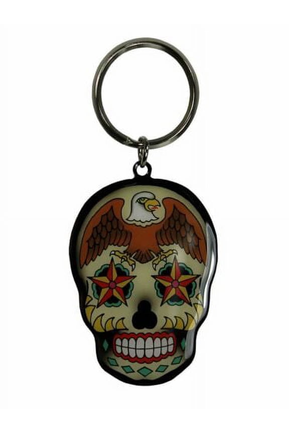 Eagle Sugar Skull - Official Licensed, High Quality - Metal Keychain