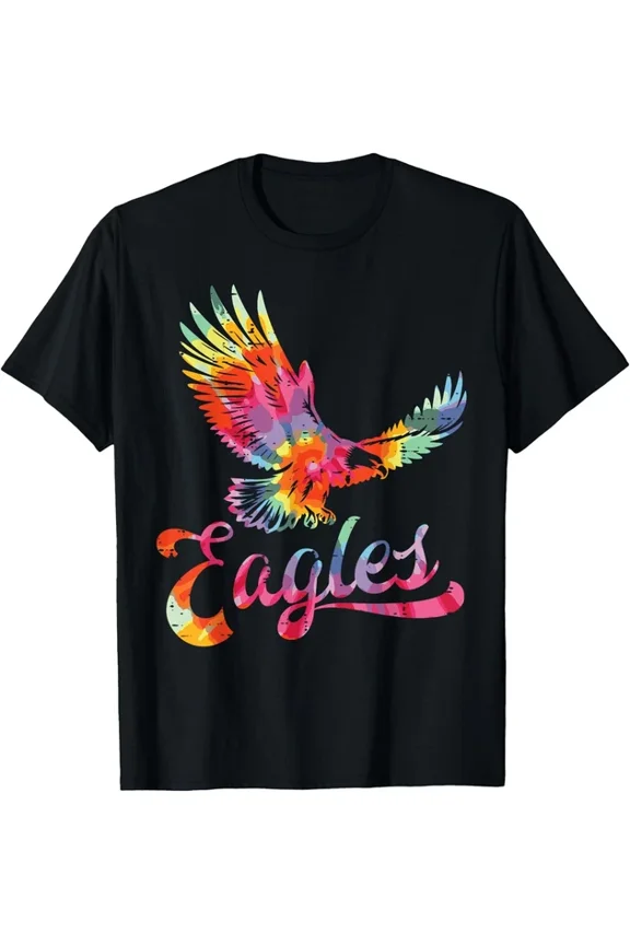 Eagle Tie Dye Retro 70S 80S Men T-Shirt Unisex S-5Xl Hot Trending Shirt Birthday Gift