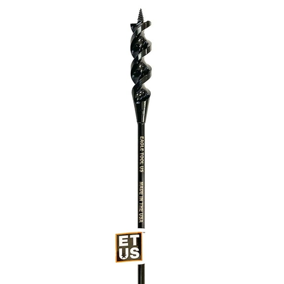 Eagle Tool US EA37536 Installer Drill Bit, Auger Style, 3/8-inch by 36-inch, Made in The USA