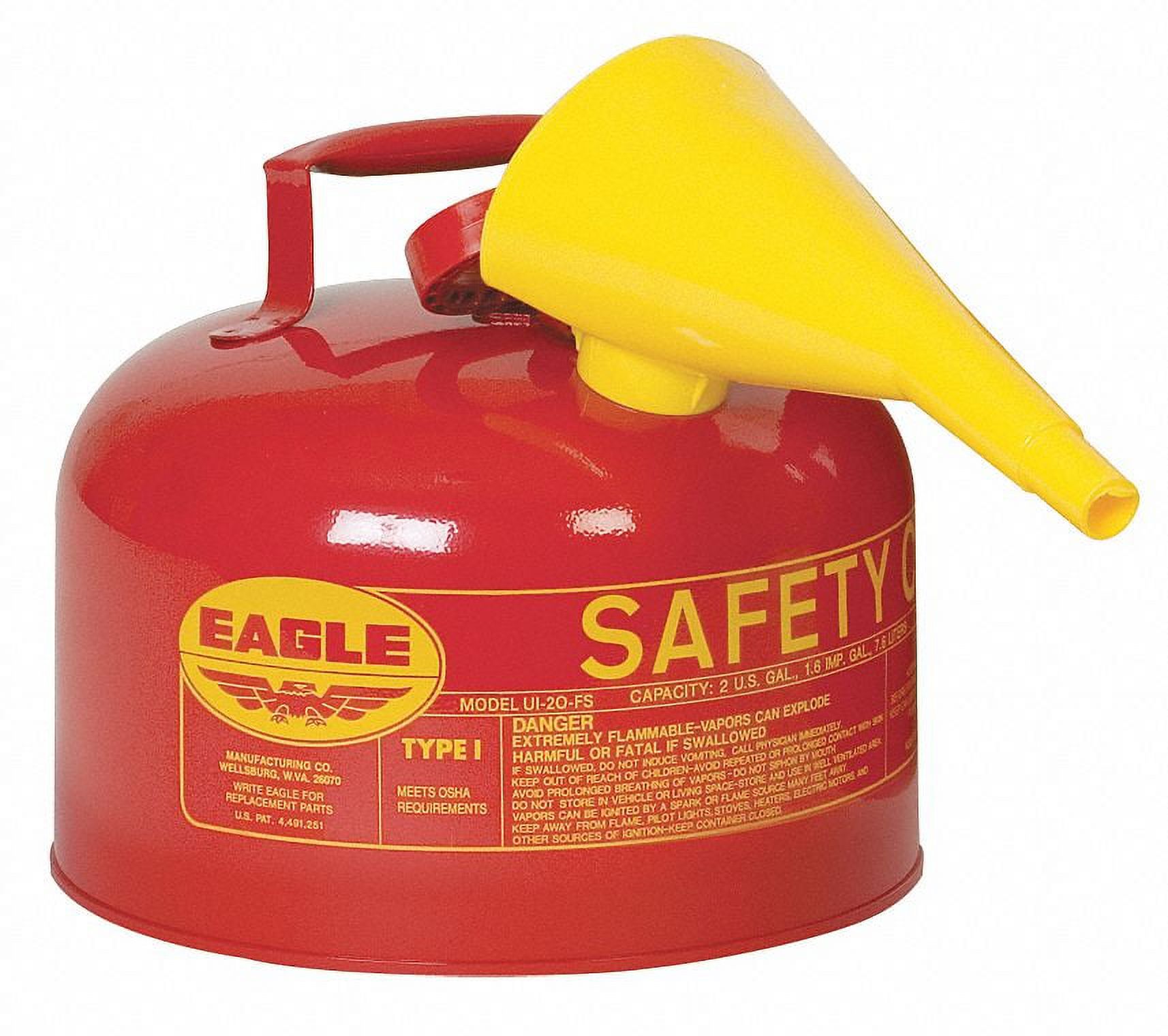 Eagle Type I Safety Can,21/2 gal,Red UI25FS
