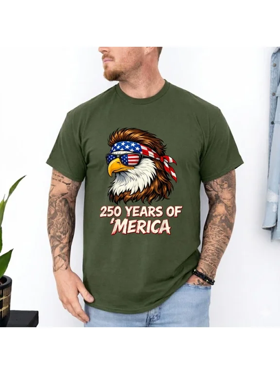 Eagle USA 250 Years 4th of July T-Shirt