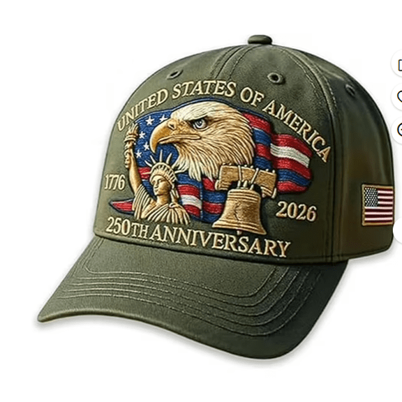 Eagle – United States 250th Anniversary Hat for Men Women Adjustable Bald Eagle Veterans Patriotic Baseball Cap